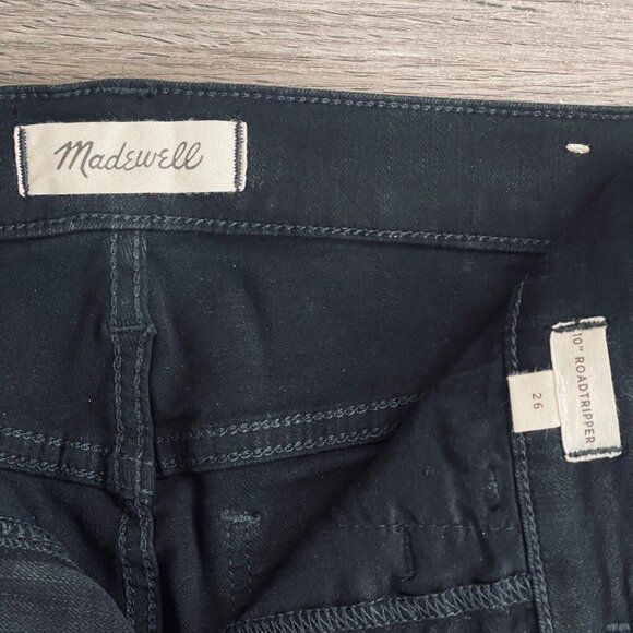 NWOT Madewell 10" High-Rise Roadtripper Supersoft Knee-Rip Davie Wash Jeans 26 - Picture 3 of 9